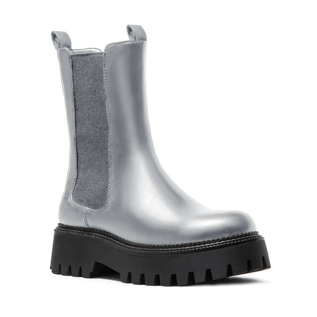 BOTA SLIP-ON SILVER BOOTS