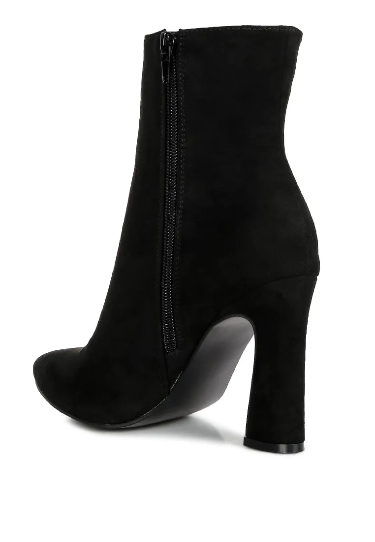 Clubdate Block Heeled Ankle Boots