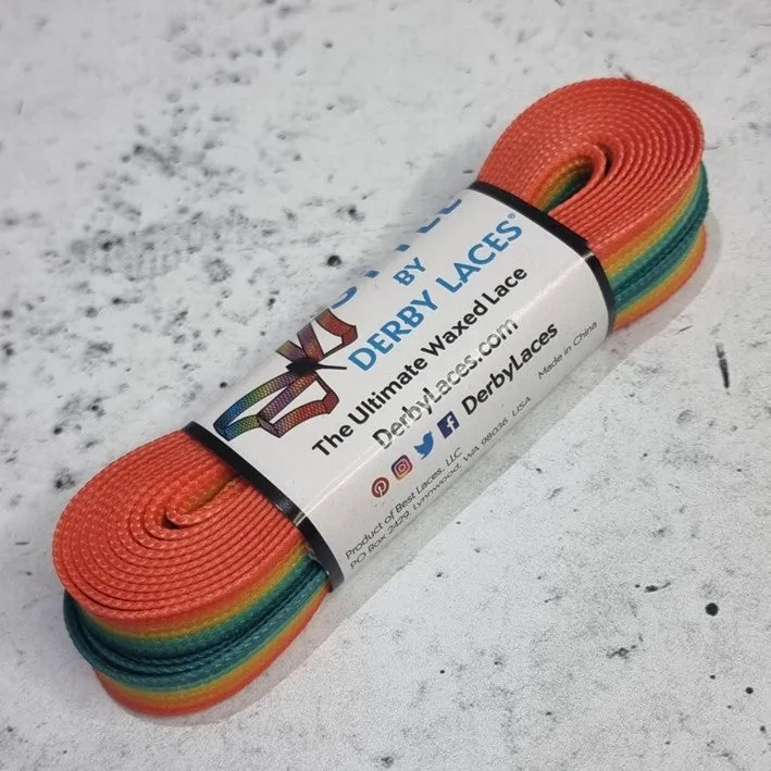 Derby Laces Style Rainbow Laces 72" (183cm)