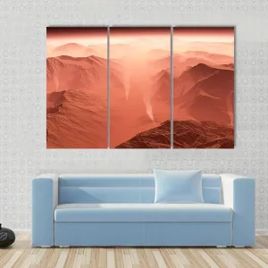 Dust Storm On Mars Canvas Wall Art