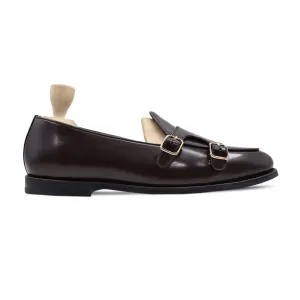 Edwin - Men's Dark Brown Box Leather High Shine Loafer