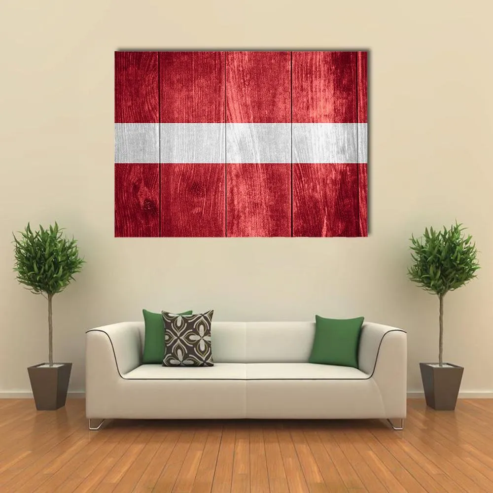 Flag Of Latvia Canvas Wall Art