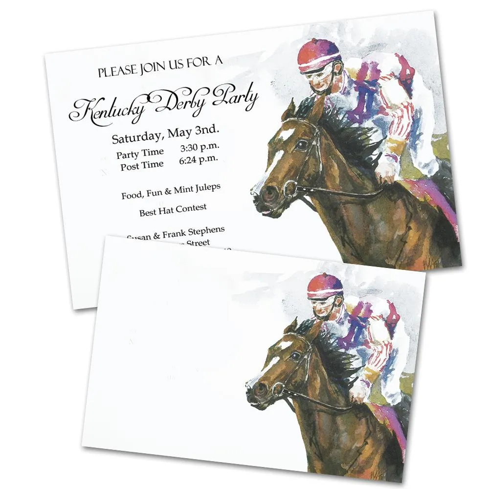 Got Giddy-Up Horse Racing Party Invitations