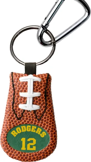 Green Bay Packers Aaron Rodgers #12 Football Keychain