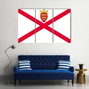 Jersey Flag Canvas Wall Art