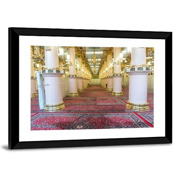 Masjid-E-Nabawi Inside Canvas Wall Art