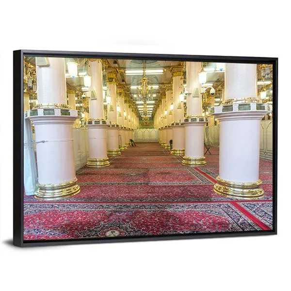 Masjid-E-Nabawi Inside Canvas Wall Art