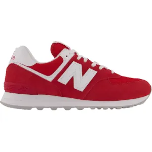 New Balance Men's 574 Shoes - Red / White