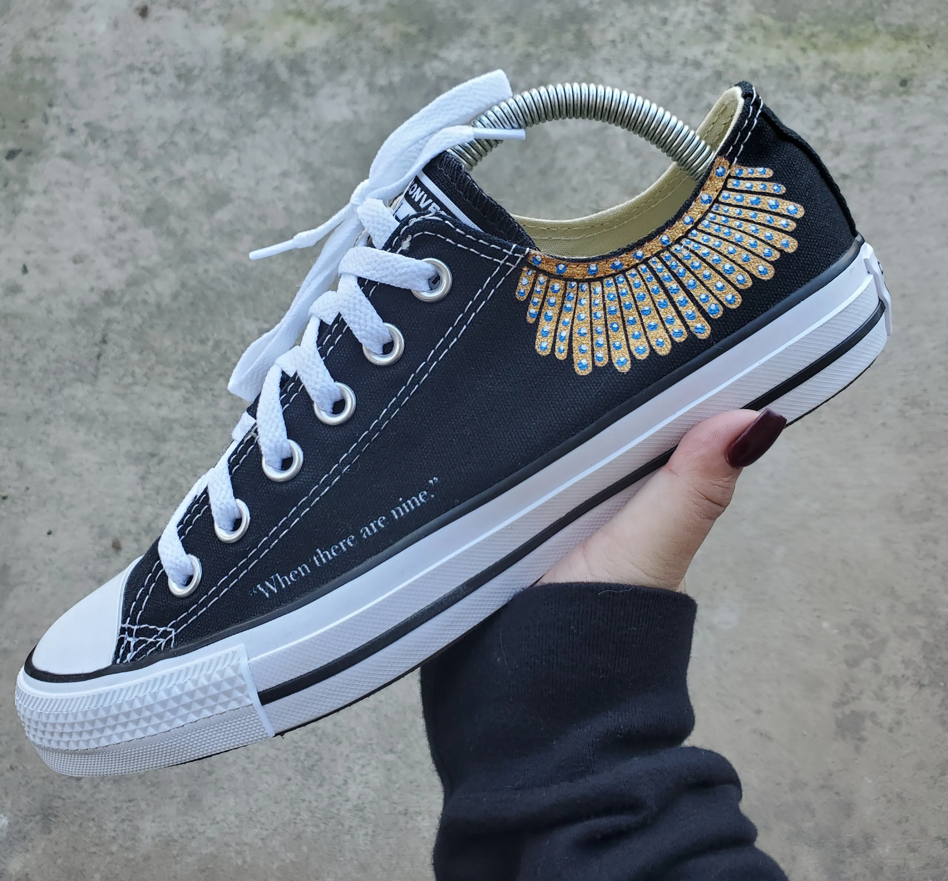 Supreme Court Justice Ruth Bader Ginsburg - Custom Converse Shoes