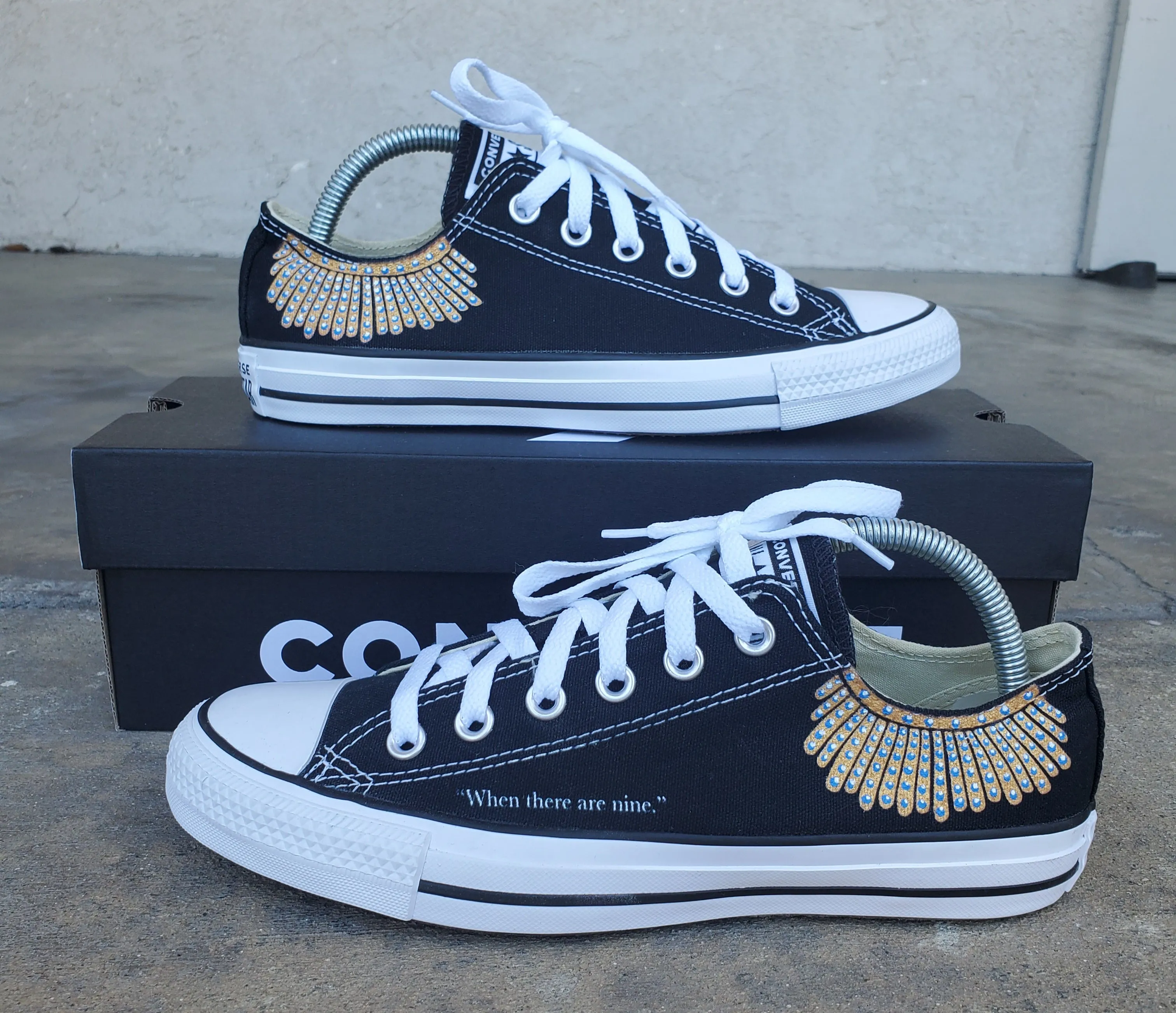 Supreme Court Justice Ruth Bader Ginsburg - Custom Converse Shoes