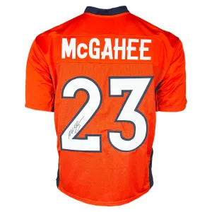 Willis McGahee Signed Denver Orange Football Jersey (JSA)